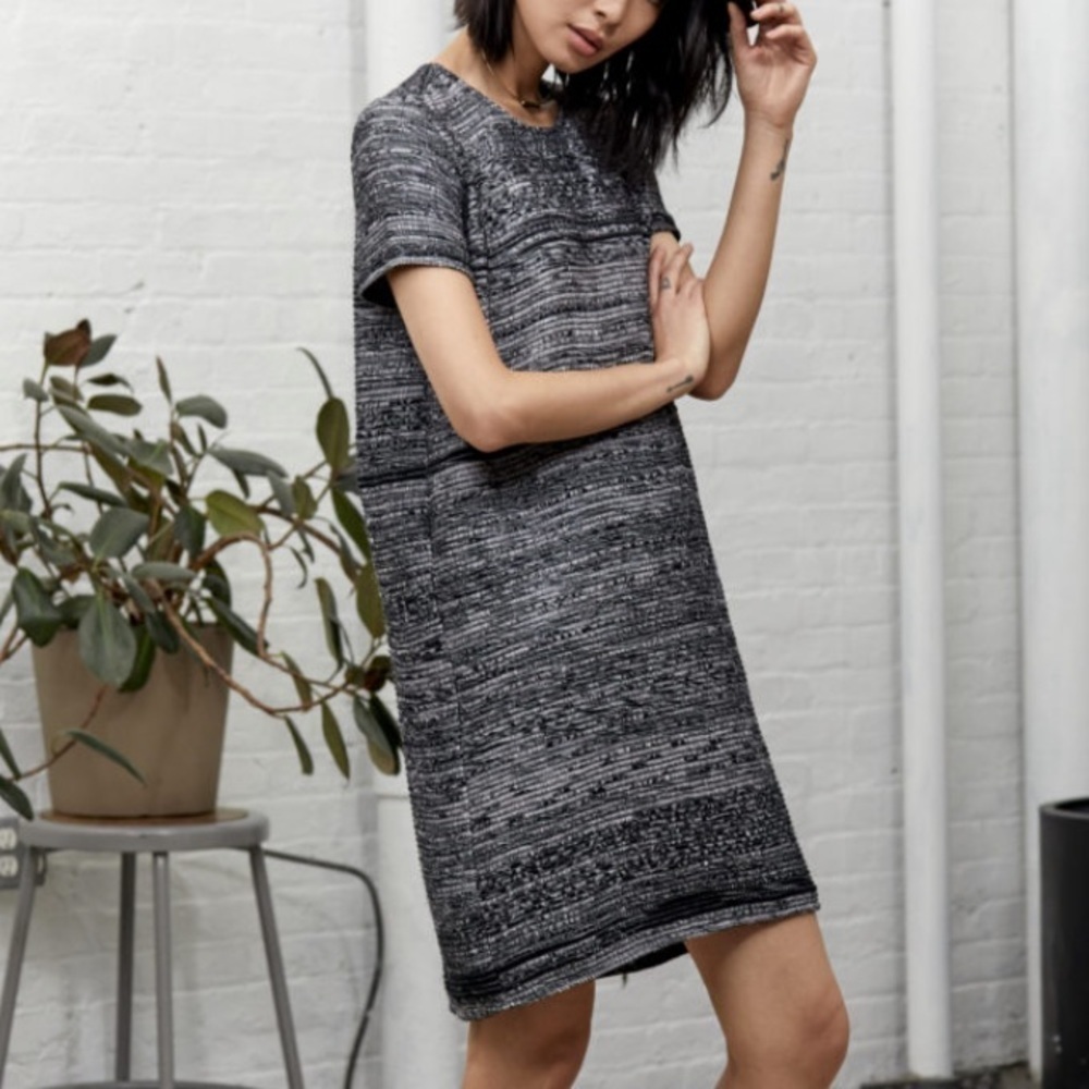 Laura Siegel Recycled Organic Cotton Saree Shortsleeved Mini Shift Dress M